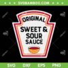 Original Sweet And Sour Sauce Costume SVG, Cute Group Condiments Halloween SVG, Funny Sweet Sour DXF SVG PNG EPS