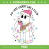 Out Here Looking Like A Snack Boo Jee PNG, Christmas Ghost Boo Jee PNG, Ghost With Santa Hat PNG