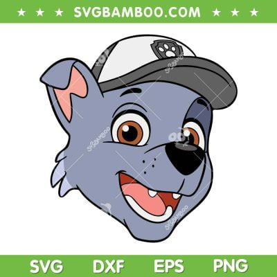 PAW Patrol Rocky Head SVG PNG, Funny Rocky Dogs Face SVG, Rocky Head Paw Patrol DXF SVG PNG EPS PAW Patrol Rocky Head SVG PNG, Funny Rocky Dogs Face SVG, Rocky Head Paw Patrol DXF SVG PNG EPS