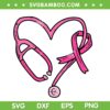 Pink Stethoscope Nurse SVG PNG, Medical Breast Cancer Awareness SVG, Pink Heart Stethoscope DXF SVG PNG EPS Pink Stethoscope Nurse SVG PNG, Medical Breast Cancer Awareness SVG, Pink Heart Stethoscope DXF SVG PNG EPS