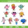 Retro Characters SVG Bundle, Groovy Cute Icon Characters SVG Bundle, Characters Maker DXF SVG PNG EPS