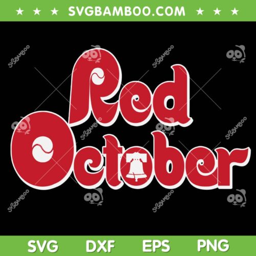 Retro Red October Philly SVG PNG, Philadelphia Take October Vintage SVG, Red October DXF SVG PNG EPS
