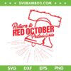 Return To Red October Phillies SVG PNG, Philadelphia Phillies Red October SVG, Philadelphia Baseball DXF SVG PNG EPS