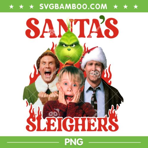 Santa's Sleighers PNG, Santa Sleighers Christmas PNG, Christmas Movies Characters PNG