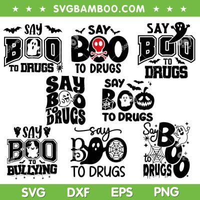 Say Boo To Drugs SVG Bundle, Red Ribbon Week SVG Bundle, Drugs Scare Me DXF SVG PNG EPS Say Boo To Drugs SVG Bundle, Red Ribbon Week SVG Bundle, Drugs Scare Me DXF SVG PNG EPS