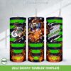 Seattle Seahawks Mascot Tumbler Wrap PNG, Seahawks NFL Football 20oz Skinny Tumbler Template PNG