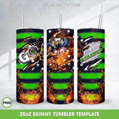 Seattle Seahawks Mascot Tumbler Wrap PNG, Seahawks NFL Football 20oz Skinny Tumbler Template PNG Seattle Seahawks Mascot Tumbler Wrap PNG, Seahawks NFL Football 20oz Skinny Tumbler Template PNG