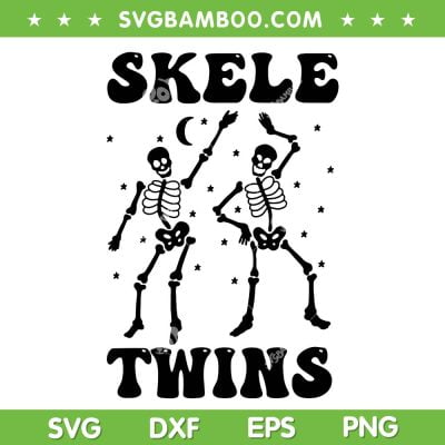 Skeletwins Halloween SVG PNG, Twins Halloween Dancing Skeletons SVG, Skeleton Twin DXF SVG PNG EPS Skeletwins Halloween SVG PNG, Twins Halloween Dancing Skeletons SVG, Skeleton Twin DXF SVG PNG EPS