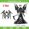 Sleep Token Reaper Angel SVG PNG, Rock Band Sleep Token Logo SVG, Rock Band Reaper DXF SVG PNG EPS
