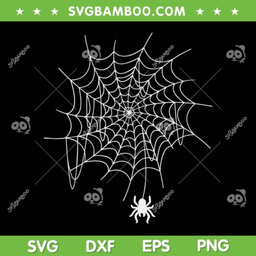 Spider Web Lazy DIY Halloween SVG PNG, Spider Web SVG, Happy Halloween 2023 DXF SVG PNG EPS