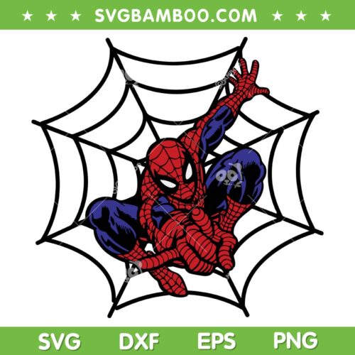 Spiderman Superhero SVG PNG, Kids Spiderman Birthday SVG, Spiderman Logo DXF SVG PNG EPS