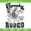 Spooky Rodeo SVG PNG, Cowboy Skeleton Western SVG, Spooky October 31 Rodeo DXF SVG PNG EPS