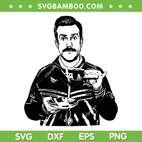 Ted Lasso SVG PNG, Ted Lasso Football Coach SVG, Sport Embroidery DXF SVG PNG EPS