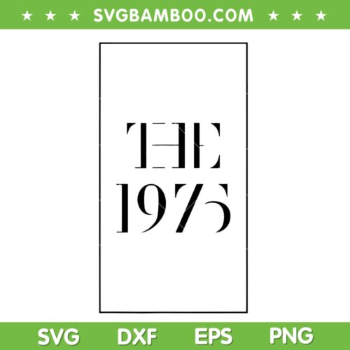 The 1975 Black Tour SVG PNG, Indie Rock SVG, The 1975 2023 Music Tour DXF SVG PNG EPS