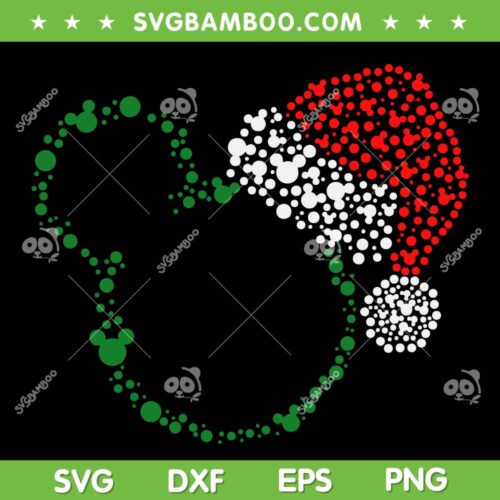 The Original Mickey Santa SVG PNG, Disney Mickey Santa Claus SVG, Mickey Mouse Christmas DXF SVG PNG EPS