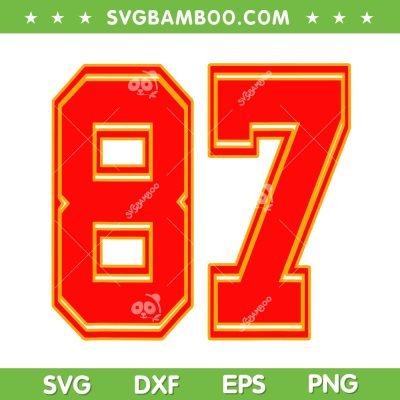 Travis Kelce Number 87 SVG PNG, Kelce And Taylor SVG, Swift Kelce Swelce 87 DXF SVG PNG EPS