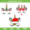 Unicorn Christmas 3 Files SVG PNG, Reindeer Unicorn SVG, Santa Unicorn DXF SVG PNG EPS Unicorn Christmas 3 Files SVG PNG, Reindeer Unicorn SVG, Santa Unicorn DXF SVG PNG EPS