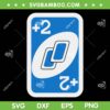 Uno Lover 2 Cards SVG PNG, Uno Cards Logo SVG, Blue 2 Cards DXF SVG PNG EPS