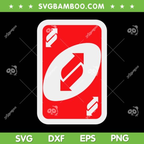 Uno Reverse Cards SVG PNG, Vintage Uno Lover Costume Halloween SVG, Red Uno Cards DXF SVG PNG EPS