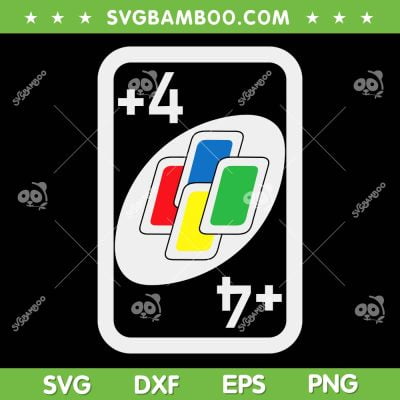 Vintage Uno Lover Cards SVG PNG, Uno 4 Card Costume SVG, Uno Card DXF SVG PNG EPS