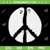 Ghost Peace Sign SVG PNG, Halloween Ghost Peace Sign Cute SVG, Ghost Silhouette DXF SVG PNG EPS