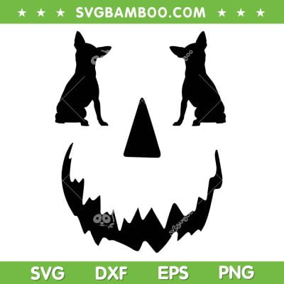 Pumpkin Chihuahua Halloween SVG PNG, Funny Pumpkin Face Chihuahua Dog SVG, Cute Face Halloween DXF SVG PNG EPS Pumpkin Chihuahua Halloween SVG PNG, Funny Pumpkin Face Chihuahua Dog SVG, Cute Face Halloween DXF SVG PNG EPS