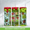 3D Inflated I'm 100 That Grinch Tumbler Wrap PNG, Grinch Christmas Santa Hat 20oz Skinny Tumbler Template PNG 3D Inflated I'm 100 That Grinch Tumbler Wrap PNG, Grinch Christmas Santa Hat 20oz Skinny Tumbler Template PNG