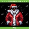 African American Santa PNG, Christmas Pajama Cool Black Santa PNG, Black Santa Christmas PNG