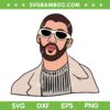 Bad Bunny 2024 Portrait SVG PNG, New Album Cover Bad Bunny SVG, Bad Bunny Face DXF SVG PNG EPS