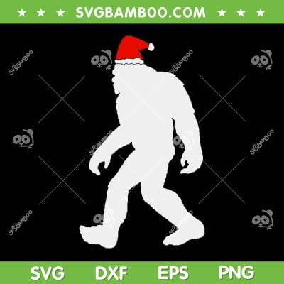 Bigfoot Yeti Sasquatch Ugly Christmas SVG, Bigfoot Santa Hat SVG, Christmas Bigfoot Santa DXF SVG PNG EPS Bigfoot Yeti Sasquatch Ugly Christmas SVG, Bigfoot Santa Hat SVG, Christmas Bigfoot Santa DXF SVG PNG EPS