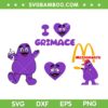 I Love Grimace SVG Bundle, Happy Birthday Grimace SVG Bundle, Grimaces Face Heart DXF SVG PNG EPS