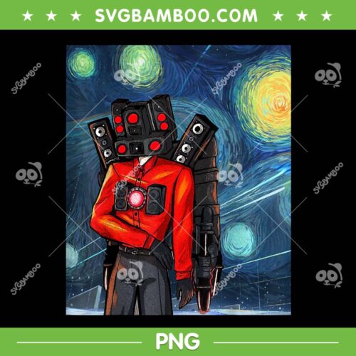 Cameraman Speakerman TVmanSkibidi Toilet Van Gogh PNG, Tvman Toilet Game PNG, Meme Game PNG