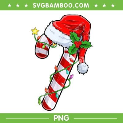 Candy Cane Crew Santa PNG, Candy Cane Christmas 2023 PNG, Christmas Candy Cane Crew PNG
