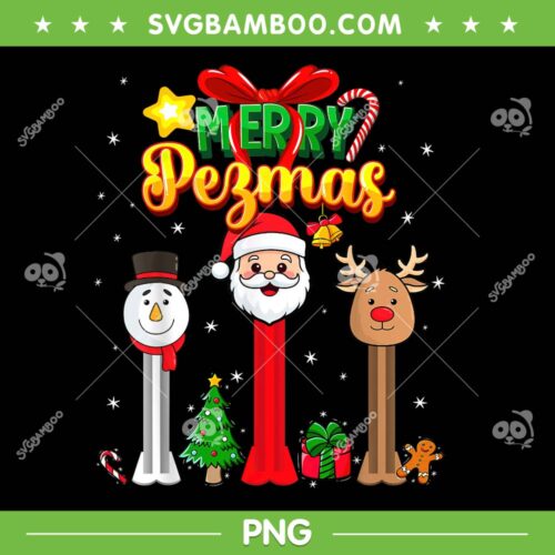 Candy Dispenser Collector Christmas PNG, Merry Pezmas PNG, Merry Christmas Candy PNG