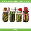 Canned Pickles Christmas Santa Hat Reindeer PNG, Funny Pickle Xmas PNG, Deer Santa Hat PNG