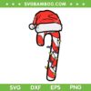Christmas Candy Cane Santa SVG PNG, Christmas Lights Candy Cane SVG, Candy Cane Santa Hat DXF SVG PNG EPS