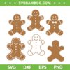 Christmas Gingerbread SVG Bundle, Gingerbread Man Cookie SVG Bundle, Christmas Cookies DXF SVG PNG EPS