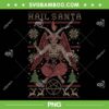 Christmas Hail Santa Satanism Goat PNG, Baphomet Atheist Satan PNG, Goat Santa Hat PNG