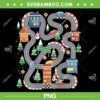 Christmas Playmat Car Race Track PNG, Daddy Car Xmas PNG, Christmas Cars PNG