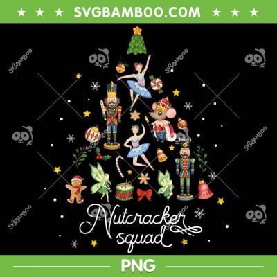Christmas Tree Nutcracker Squad PNG, Nutcracker Ballet Dance PNG, Nutcracker Tree PNG