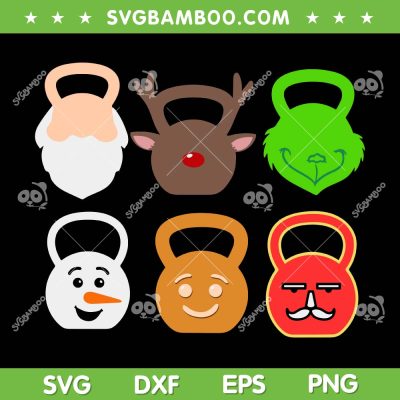 Christmas Workout SVG Bundle, Funny Gymer Christmas SVG Bundle, Merry Liftmas DXF SVG PNG EPS