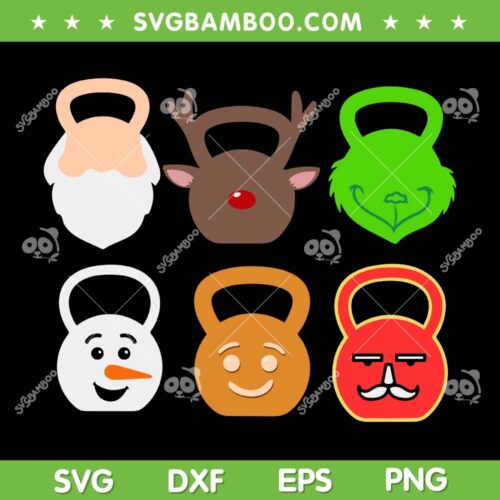Christmas Workout SVG Bundle, Funny Gymer Christmas SVG Bundle, Merry Liftmas DXF SVG PNG EPS