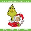 Cindy Lou Grinch SVG PNG, Cindy Lou Santa Hat SVG, Grinch Face And Cindy Lou DXF SVG PNG EPS