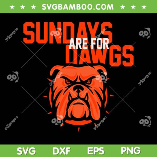 Cleveland Sundays For Dawgs SVG PNG, Cleveland Browns SVG, Cleveland Football DXF SVG PNG EPS