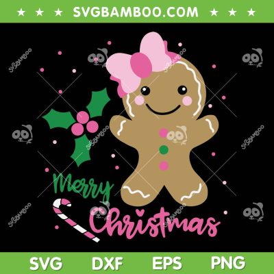 Cute Girl Gingerbread SVG PNG, Gingerbread Girl Christmas SVG, Pink Gingerbread Girl DXF SVG PNG EPS Cute Girl Gingerbread SVG PNG, Gingerbread Girl Christmas SVG, Pink Gingerbread Girl DXF SVG PNG EPS