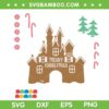 Disney Gingerbread House SVG PNG, Magic Kingdom Gingerbread SVG, Gingerbread Cookies DXF SVG PNG EPS