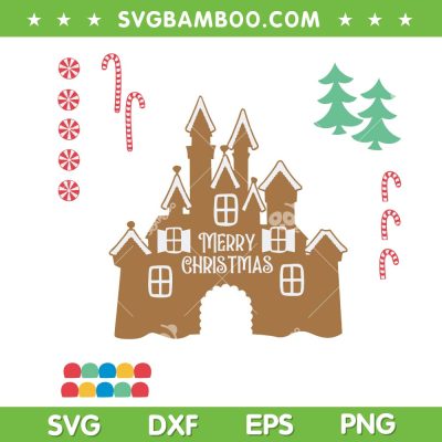 Disney Gingerbread House SVG PNG, Magic Kingdom Gingerbread SVG, Gingerbread Cookies DXF SVG PNG EPS Disney Gingerbread House SVG PNG, Magic Kingdom Gingerbread SVG, Gingerbread Cookies DXF SVG PNG EPS