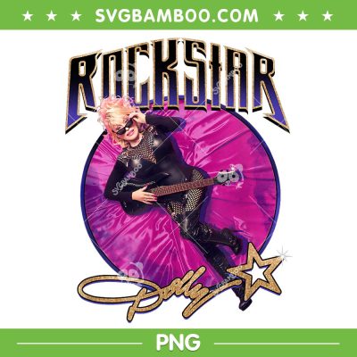 Dolly Parton Pink Velvet Rockstar PNG, Rockstar Dolly PNG, Dolly Parton Country Music PNG