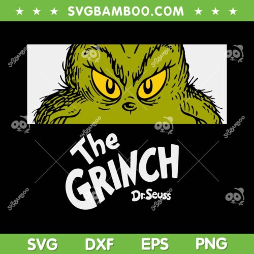 Dr Seuss Grinch Eyes Close Up SVG PNG, The Grinch Dr Seuss SVG, Dr Seuss The Grinch Xmas DXF SVG PNG EPS