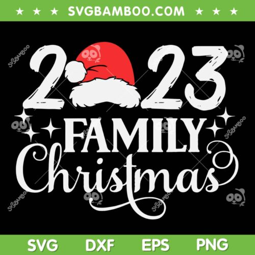 Family Christmas 2023 SVG PNG, Squad Crew Santa Christmas Family SVG, Matching Family DXF SVG PNG EPS